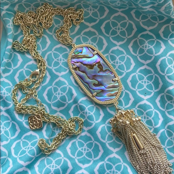 Kendra Scott Rayne Gold Long Pendant Necklace - Picture 3 of 6